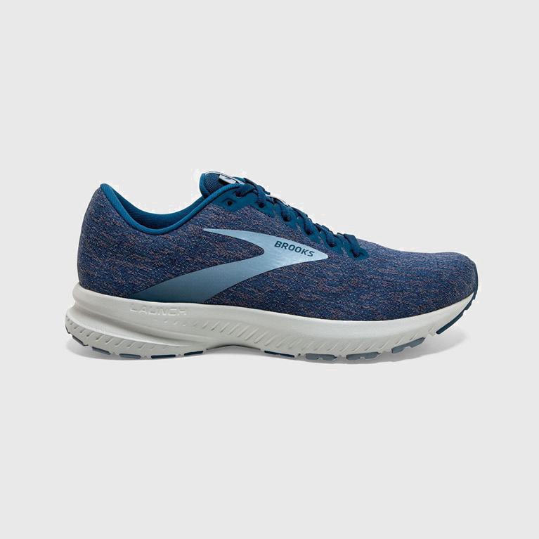 Brooks Launch 7 Israel - Men's Road Running Shoes - Blue (18097-JWIT)